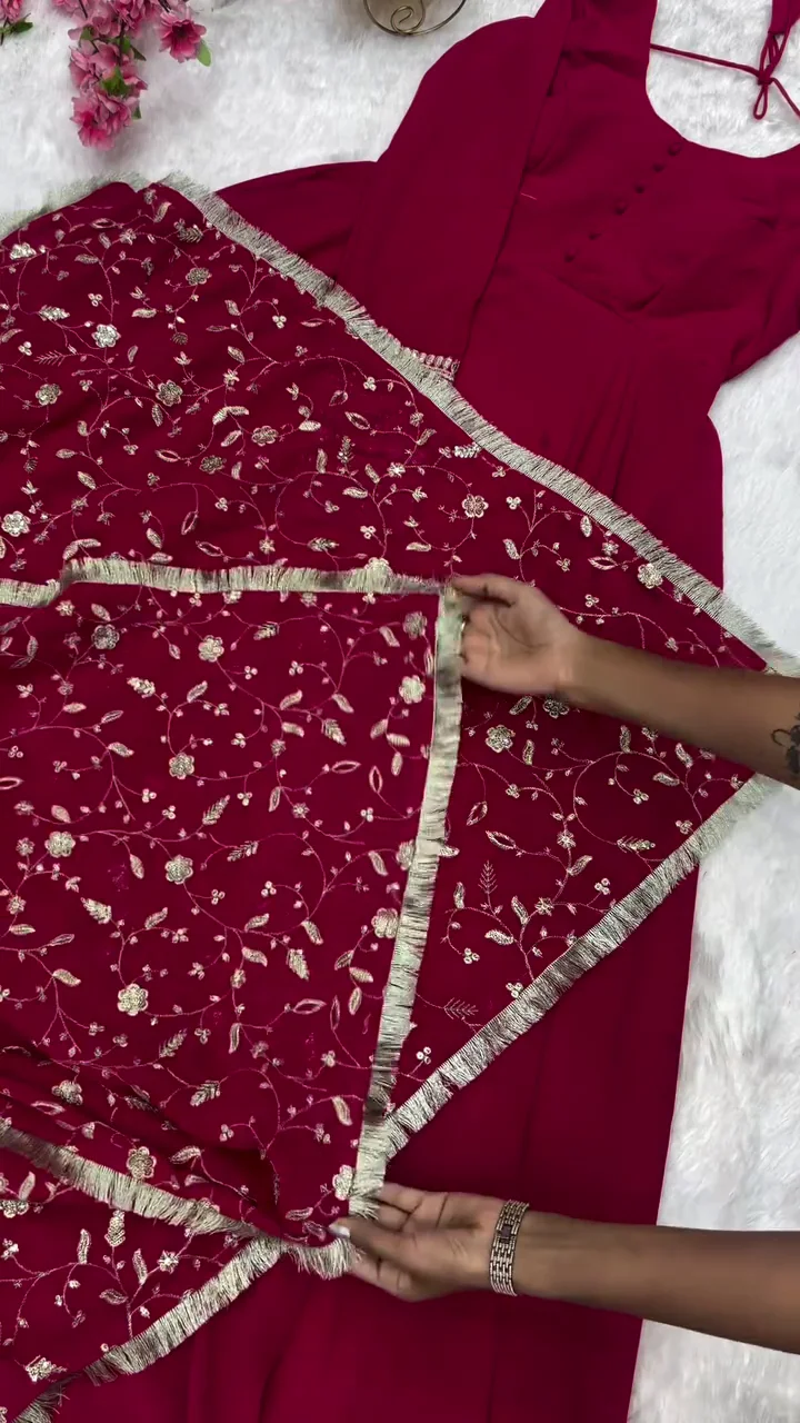 yellow embroidered full length anarkali dress with mirror work neckline and colorful bird floral print yellow embroidered full length anarkali dress with mirror work neckline and colorful bird floral print