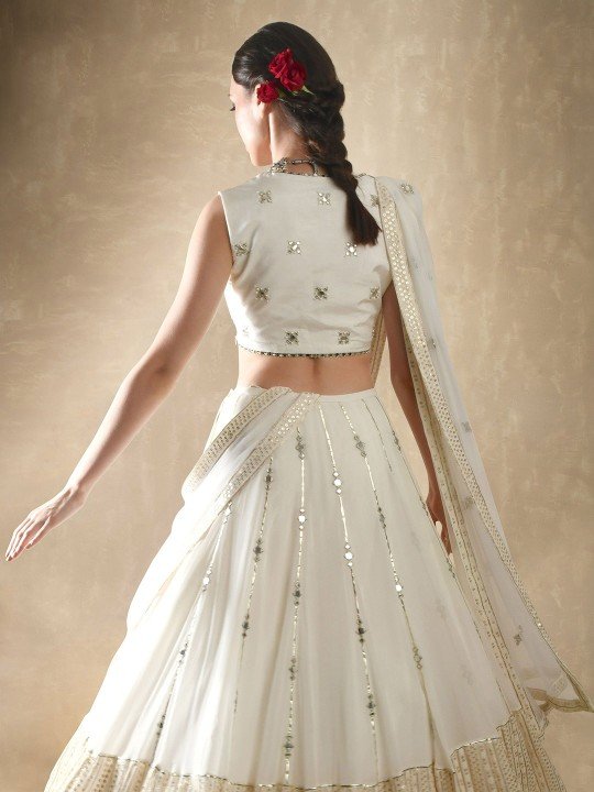 embroidered mirror work ready to wear lehenga & blouse with dupatta embroidered mirror work ready to wear lehenga & blouse with dupatta